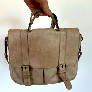 Roots leather crossbody bag, Genuine leather bag